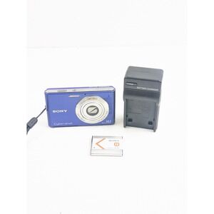 Sony Cyber-shot DSC-W330 14.1MP Digital Camera Blue w/ Battery & Charger Tested!